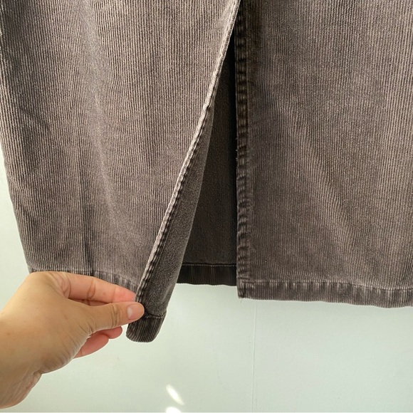 Vintage Dockers Brown Corduroy Midi Skirt 8 - Picture 5 of 9